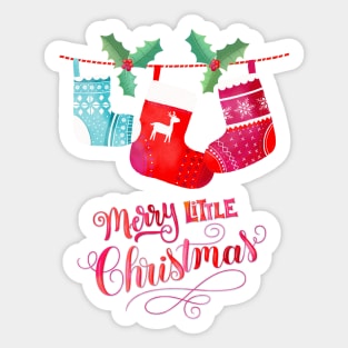 Merry Little Christmas Sticker